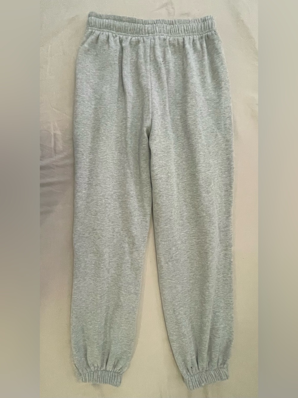 Women's Light Gray Fleece Jogger Sweatpants